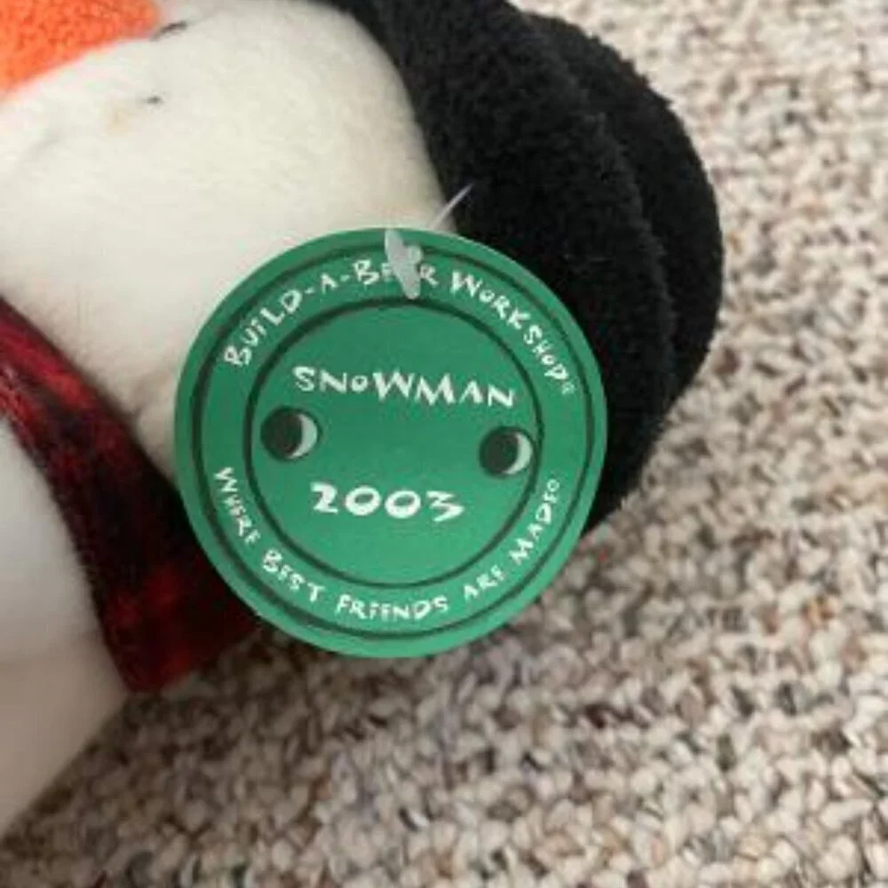 Build-A-Bear Stuffed Snowman. Y2K